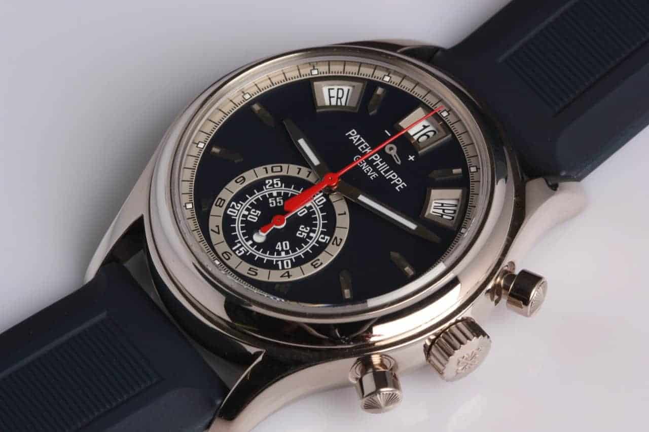 Patek Philippe 18K White Gold Annual Calendar Flyback Chronograph